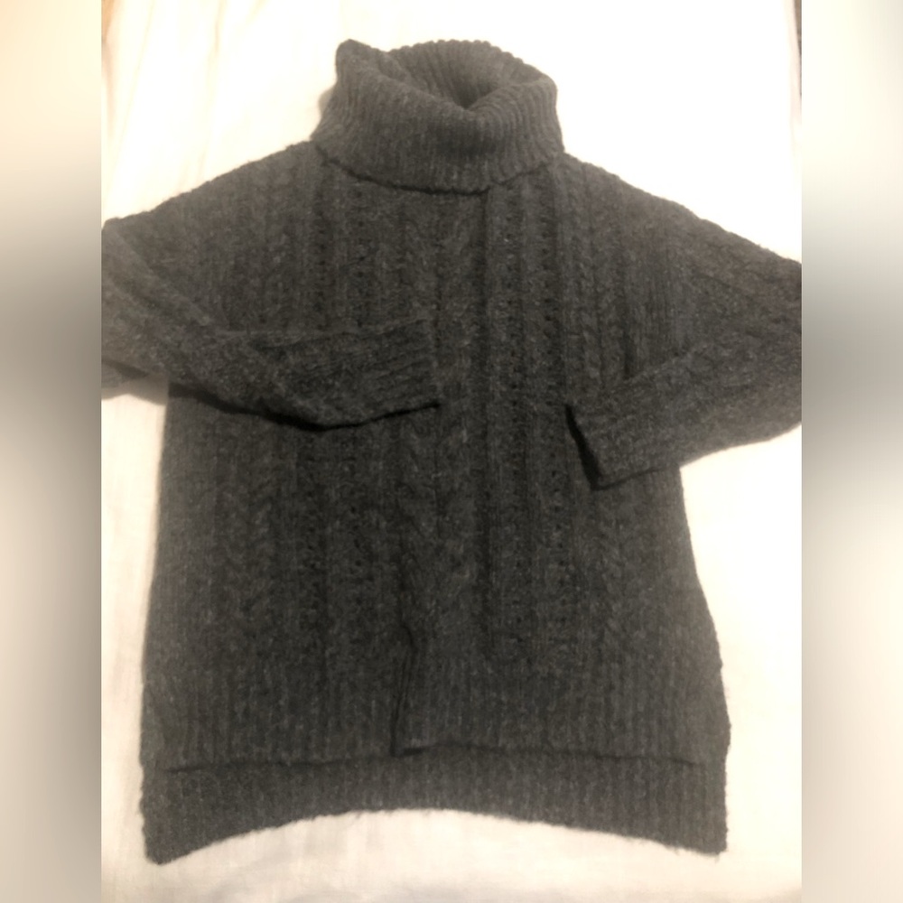 Smart wool sweater gray EUC